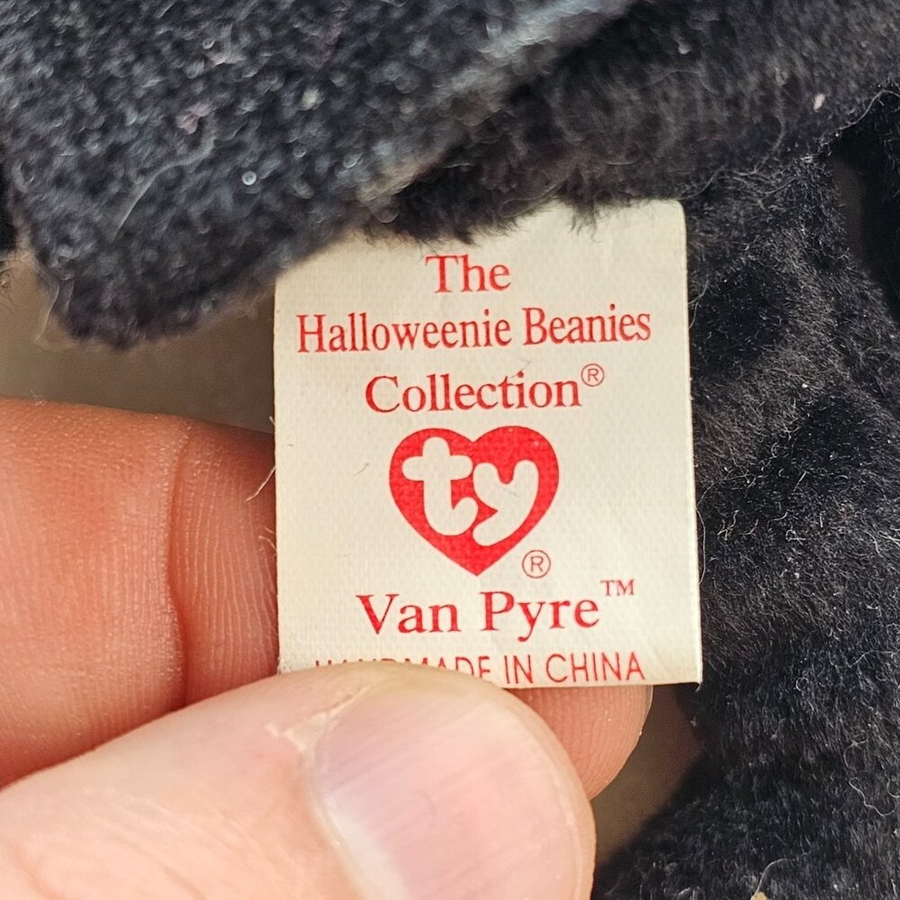 Ty Beanie Babies Lot 3 Spangle Bear Socks Monkey Van Pyre Retired Plush - Picture 12 of 13